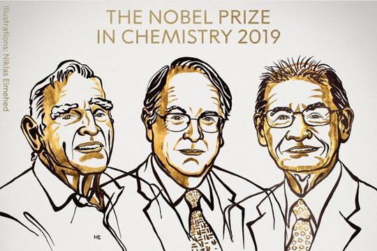 Giải Nobel Hóa học 2019 được trao cho công trình phát triển pin lithium-ion