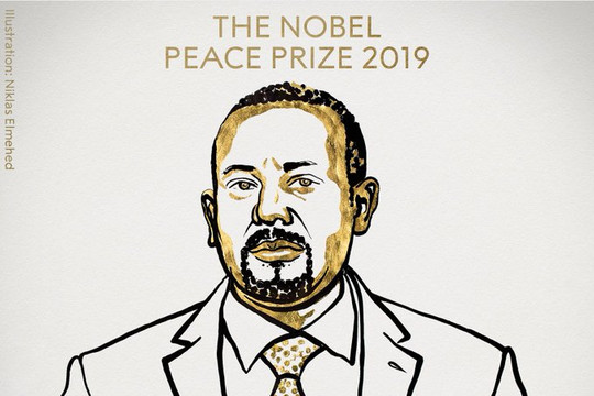 Thủ tướng Ethiopia giành giải Nobel Hòa bình 2019
