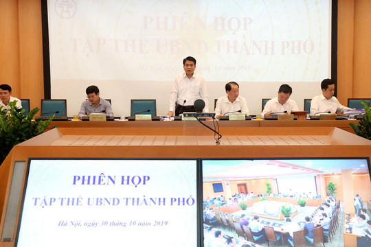 Tập thể UBND thành phố Hà Nội xem xét, quyết định 11 nội dung quan trọng