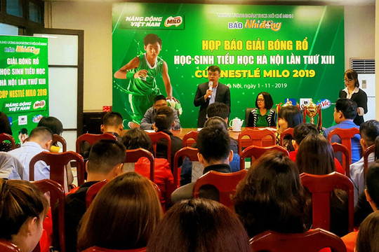 Giải Bóng rổ học sinh tiểu học Hà Nội đạt kỷ lục về số đội tham dự