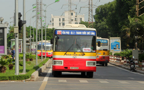 Mạng lưới xe buýt của Hà Nội phủ khắp 30 quận, huyện, thị xã