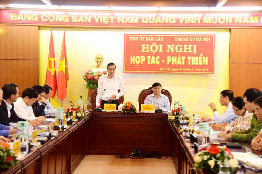 Hà Nội và Đắk Lắk tổ chức hội nghị hợp tác, phát triển