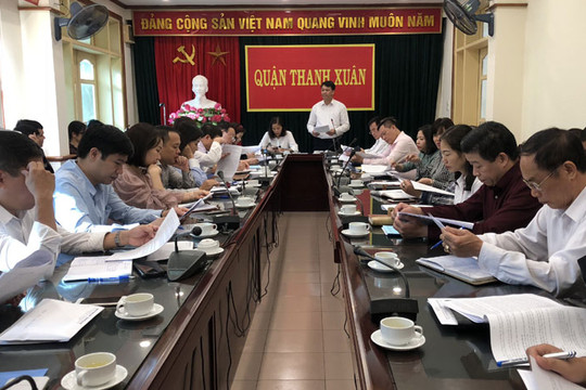 Quận ủy Thanh Xuân: Dự kiến giảm 1.229 người hoạt động không chuyên trách