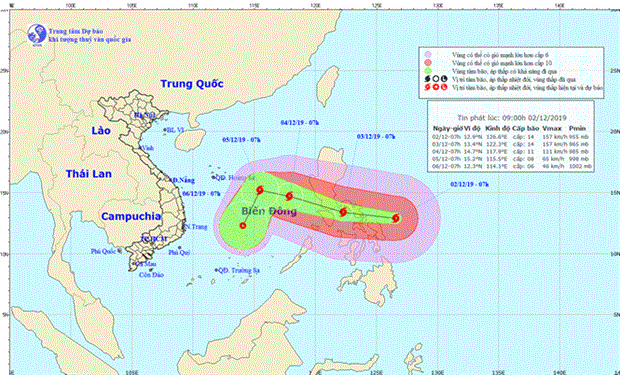 Chủ động ứng phó với bão Kammuri giật cấp 17 sắp tiến vào Biển Đông