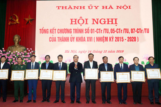 Thành ủy Hà Nội tổng kết 3 chương trình công tác toàn khóa