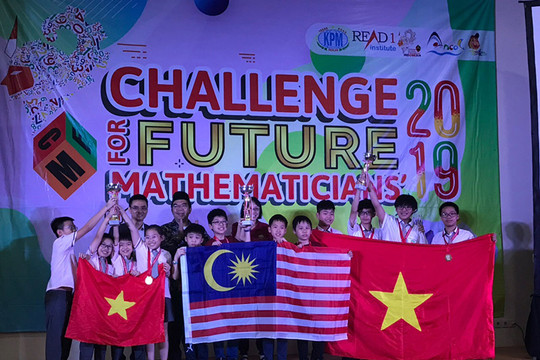 Việt Nam giành giải Nhất toàn đoàn tại kỳ thi "Thử thách nhà toán học tương lai"