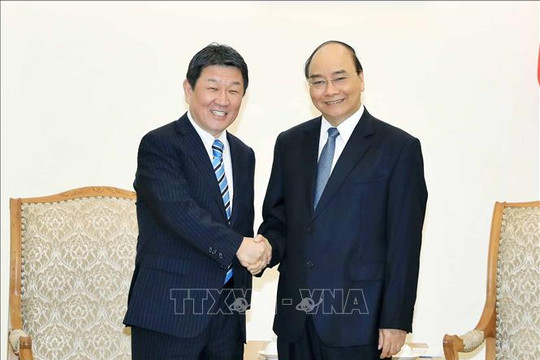 Thủ tướng Nguyễn Xuân Phúc tiếp Bộ trưởng Ngoại giao Nhật Bản