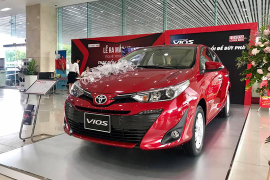 Toyota Vios là mẫu xe bán chạy nhất tại Việt Nam trong năm 2019