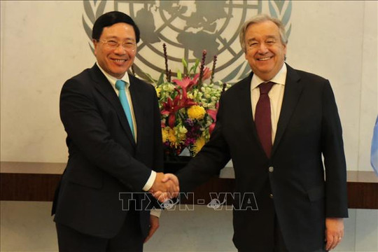Tổng Thư ký Liên hợp quốc và quan chức các nước đánh giá cao vai trò quốc tế của Việt Nam