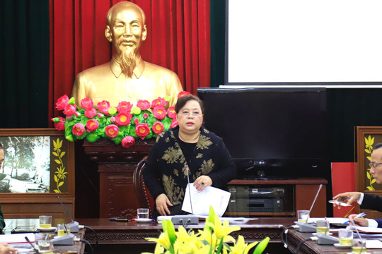 Chủ tịch HĐND TP Hà Nội Nguyễn Thị Bích Ngọc làm việc với huyện Đan Phượng