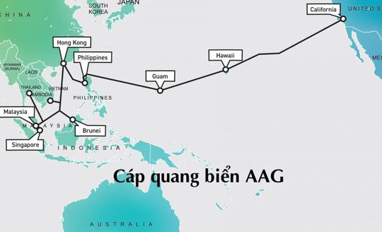 Sự cố cáp AAG không ảnh hưởng tới chất lượng các trang mạng trong nước