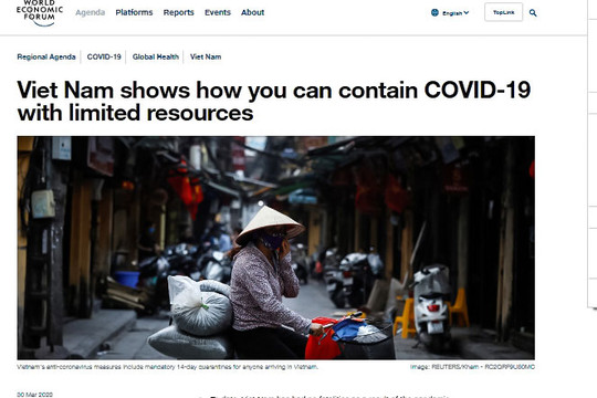 Dư luận quốc tế: Việt Nam - “Ngọn hải đăng” trong kiểm soát dịch Covid-19