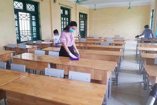 Hai trường học tại huyện Mê Linh chuẩn bị đón học sinh trở lại
