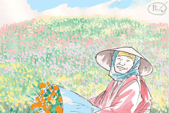 Tặng hoa người trồng hoa