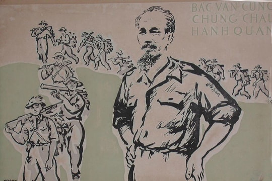Bác vẫn cùng chúng cháu hành quân