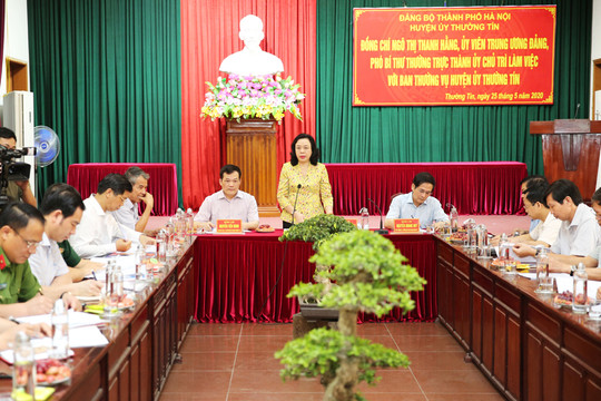Đại hội Đảng bộ huyện Thường Tín sẽ diễn ra vào cuối tháng 7-2020
