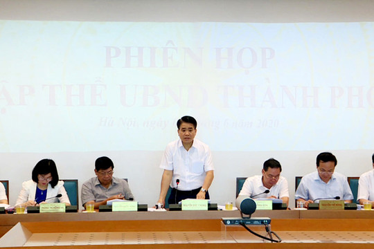 Tập thể UBND TP Hà Nội xem xét 5 nội dung chuẩn bị cho kỳ họp HĐND thành phố