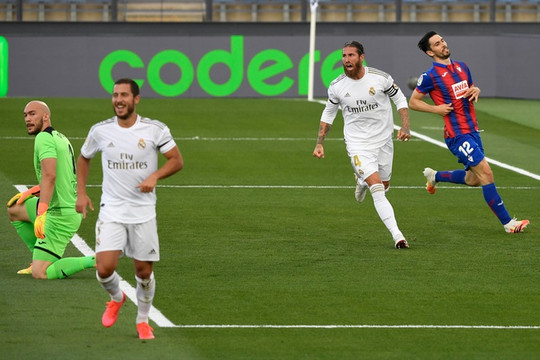 Hazard tỏa sáng, Real Madrid thắng cách biệt Eibar