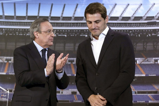 Huyền thoại Casillas tái hợp Real, sát cánh cùng Chủ tịch Perez