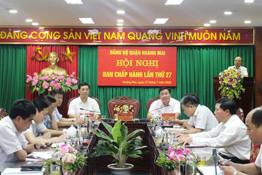 Quận ủy Hoàng Mai tập trung tổ chức Đại hội Đảng bộ quận đúng kế hoạch