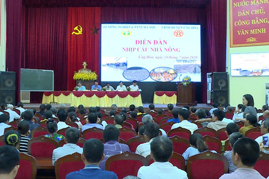 ''Nhịp cầu nhà nông'' tại huyện Ứng Hòa kết nối nông dân và nhà khoa học