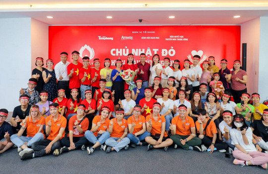 Amway Việt Nam lần đầu tiên tham gia Ngày hội hiến máu Chủ nhật đỏ