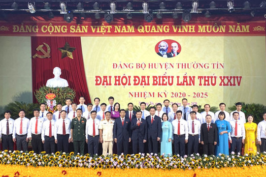 Đồng chí Nguyễn Tiến Minh tiếp tục được bầu làm Bí thư Huyện ủy Thường Tín