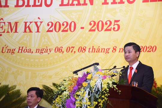 Đồng chí Nguyễn Phi Thường tiếp tục được bầu làm Bí thư Huyện ủy Ứng Hòa