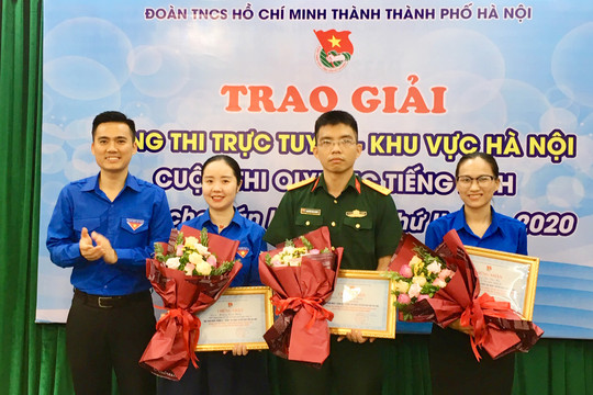 Trao giải cuộc thi Olympic tiếng Anh dành cho cán bộ trẻ khu vực Hà Nội