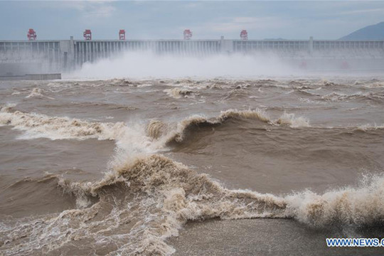 Trung Quốc: Lượng nước đổ về hồ chứa đập Tam Hiệp tăng kỷ lục