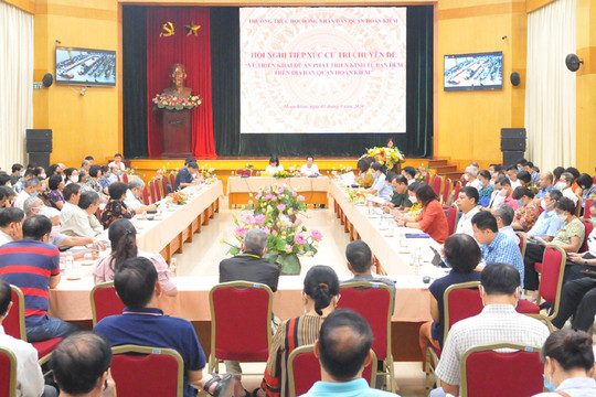 Quận Hoàn Kiếm lấy ý kiến cử tri về đề án phát triển kinh tế ban đêm