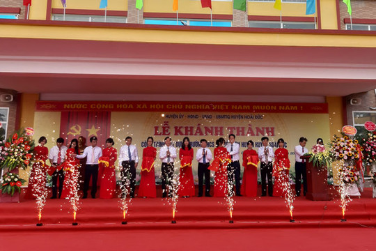 Huyện Hoài Đức: Khánh thành Trường THCS Nguyễn Văn Huyên