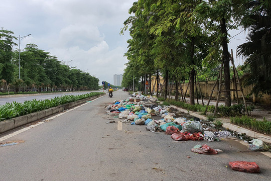 Kiểm tra, xử lý các vi phạm đổ trộm rác, phế thải tại đường Xa La - Nguyễn Xiển
