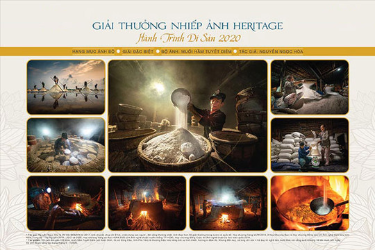 "Muối hầm Tuyết Diêm" giành giải Đặc biệt Giải thưởng Nhiếp ảnh Heritage - Hành trình di sản 2020