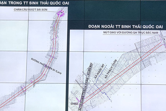 Quý I-2021, khởi công tuyến đường nối tỉnh lộ 421B với các xã, thị trấn ở Quốc Oai