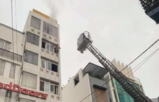 Cháy khách sạn tại thành phố Hồ Chí Minh, một người tử vong