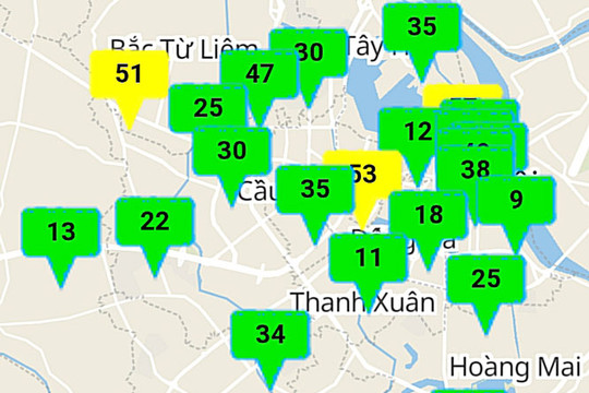 Ngày đầu tháng 10, chất lượng không khí tại Hà Nội đa phần ở mức tốt