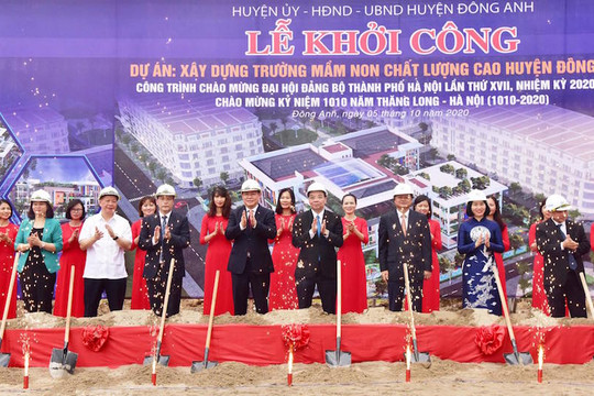 Hà Nội khởi công tổ hợp dự án hạ tầng trị giá hơn 1.200 tỷ đồng