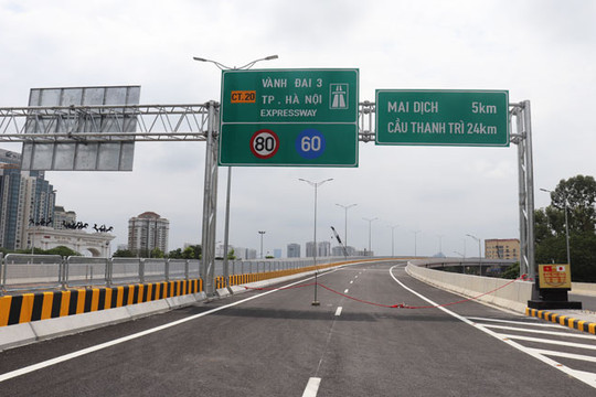 Ngày 11-10 thông xe cầu cạn Mai Dịch - Nam Thăng Long