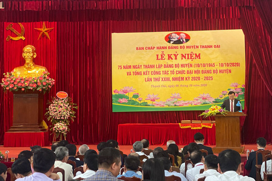 Kỷ niệm 75 năm Ngày thành lập Đảng bộ huyện Thanh Oai