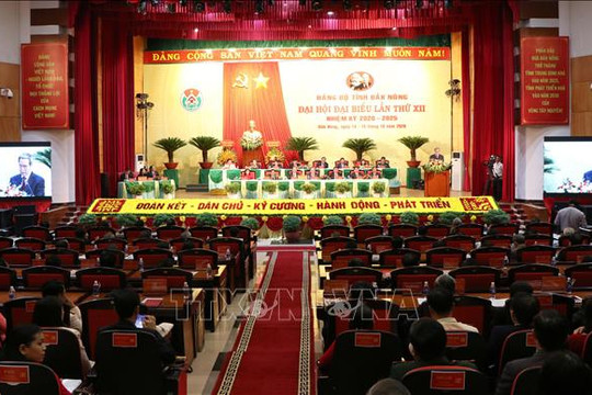 Đồng chí Nguyễn Văn Bình chỉ đạo Đại hội Đảng bộ tỉnh Đắk Nông