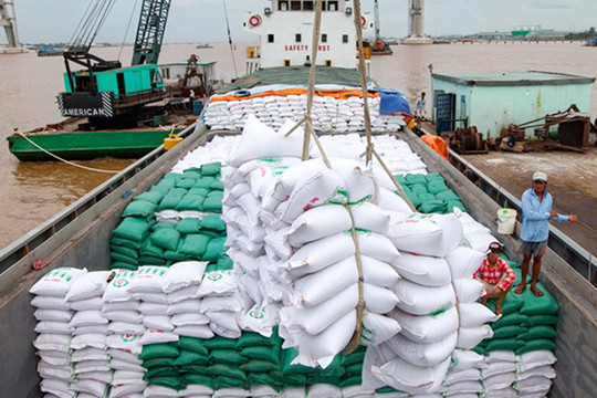 Giá gạo xuất khẩu của Việt Nam tăng 12,4%