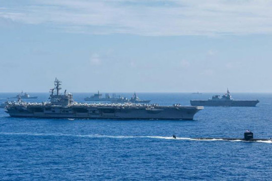 Australia, Ấn Độ, Mỹ và Nhật Bản tập trận hải quân chung