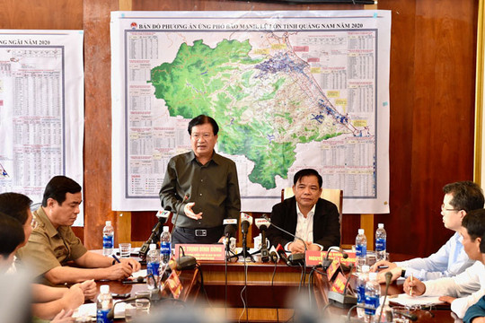Phó Thủ tướng Trịnh Đình Dũng: Bảo đảm an toàn cho người dân và tài sản khi bão đổ bộ