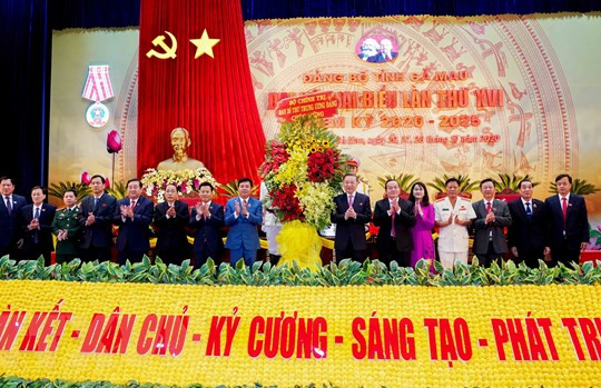 Đồng chí Tô Lâm tham dự và chỉ đạo Đại hội lần thứ XVI Đảng bộ tỉnh Cà Mau