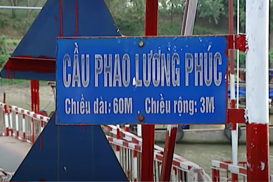 Huyện Sóc Sơn đề xuất xây cầu bắc qua sông Cà Lồ thay cầu phao