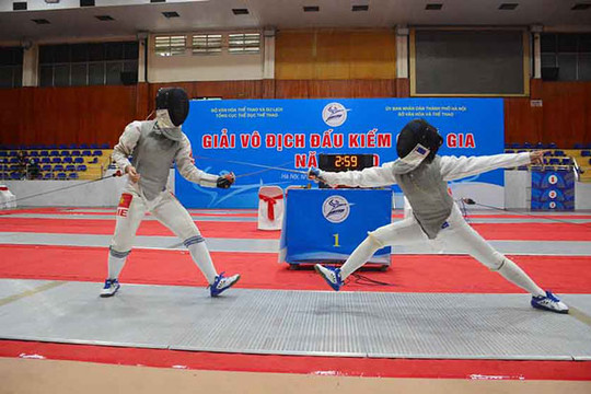 Hà Nội tạm dẫn đầu Giải vô địch đấu kiếm quốc gia 2020