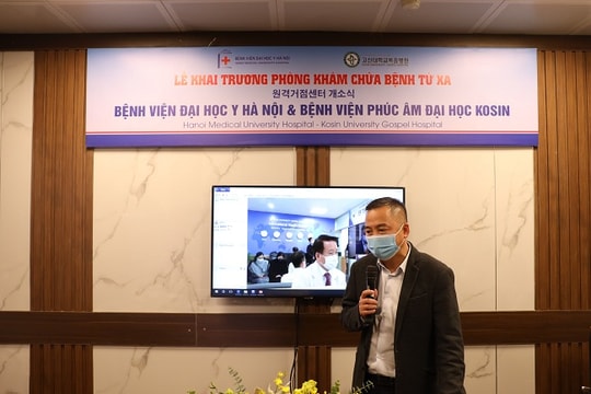 Khai trương Phòng khám, chữa bệnh từ xa của Bệnh viện Kosin (Hàn Quốc) tại Hà Nội