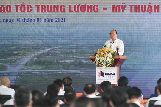 Thủ tướng Nguyễn Xuân Phúc: Phải khánh thành tuyến cao tốc Trung Lương - Mỹ Thuận trong năm 2021