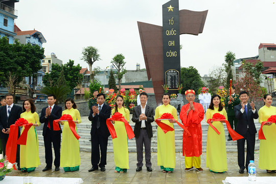 Khánh thành công trình chào mừng Đại hội đại biểu toàn quốc lần thứ XIII của Đảng